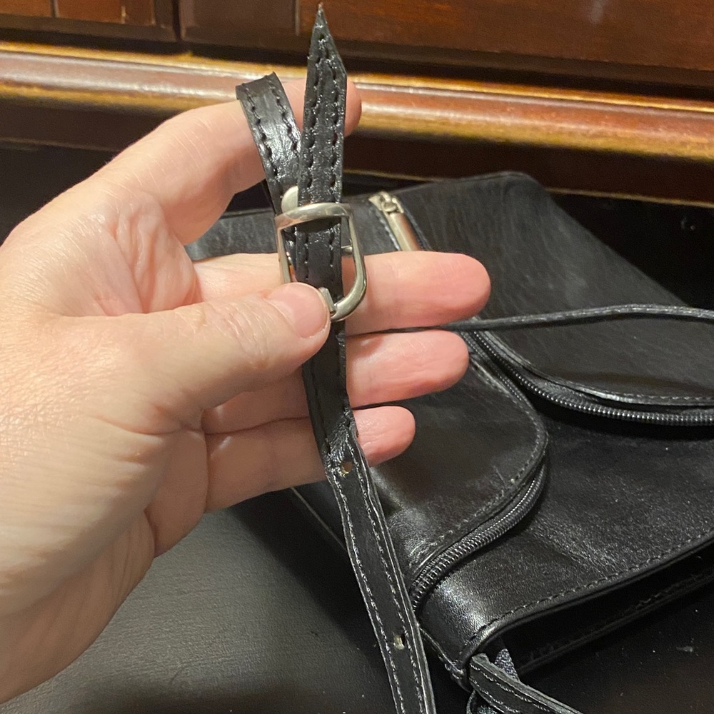 Black CE made in Spain vintage mini Leather Crossbody Bag - Picture 12 of 16